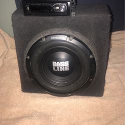 Bosina Alpine , Bass Line 12” Y Estereo Pioneer Bluetooth , Auxiliar , USB 