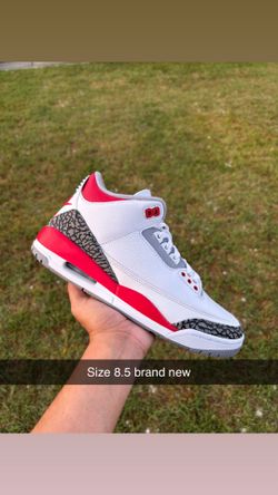 Jordan 3 fire red size 8.5
