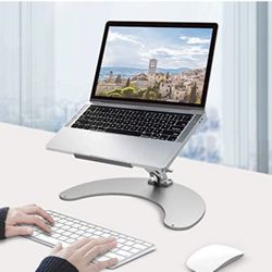 Adjustable Aluminum Laptop Folding Stand Ergonomic Portable Laptop Standing Holder Computer Tablet Riser