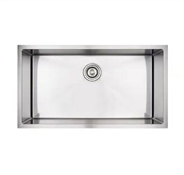 33 in. Undermount Single Bowl 18-Gauge Stainless Steel Kitchen Sink with R10 Corner