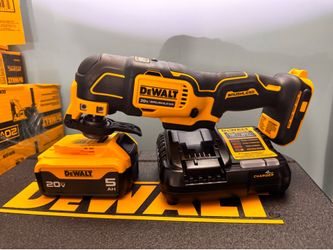 🔥🟡 DEWALT 20V BRUSHLESS OSCILLATING TOOL COMBO 🟡🔥  💪 Herramienta multiuso DEWALT 20V Brushless 🔋 Batería 5Ah incluida ⚡ Cargador rápido incluido