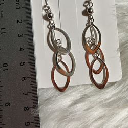 925 Silver Long Earrings 