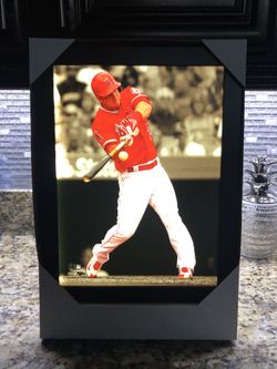 Mike Trout Angels MLB Licensed Collector Frame Sign
