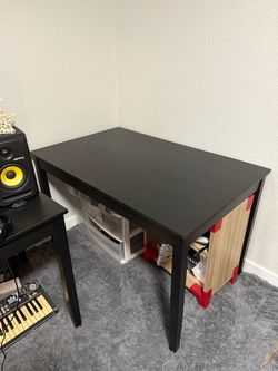 Black Wooden Tables (1 or 2, your choice)