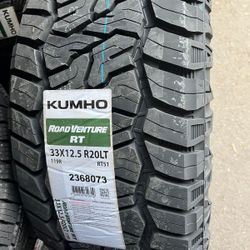33 1250 20 Kumho Road Venture RT Tires New 