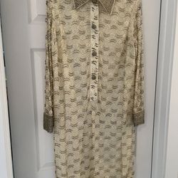 Vintage Beaded Dress By Valentina - Size M