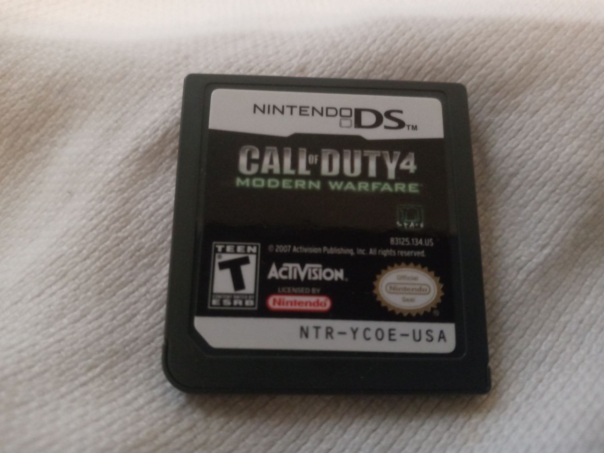 Nintendo ds cod 4 modern warfare