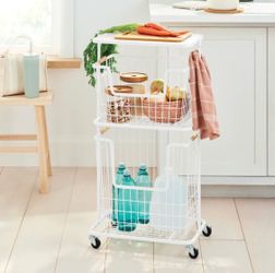 Brightroom Rolling Wire Metal Storage Cart