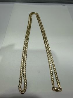 14k curb link chain