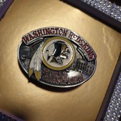 Vintage Washington Redskins Championship Belt Buckle