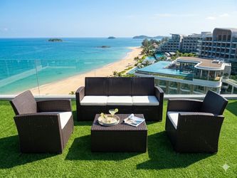 Patio Garden Balcony Furniture Set 5 -Pcs Brand New👇