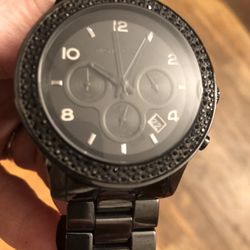 MICHAEL KORS Black TOut Unisex Quartz  Black Dial Watch