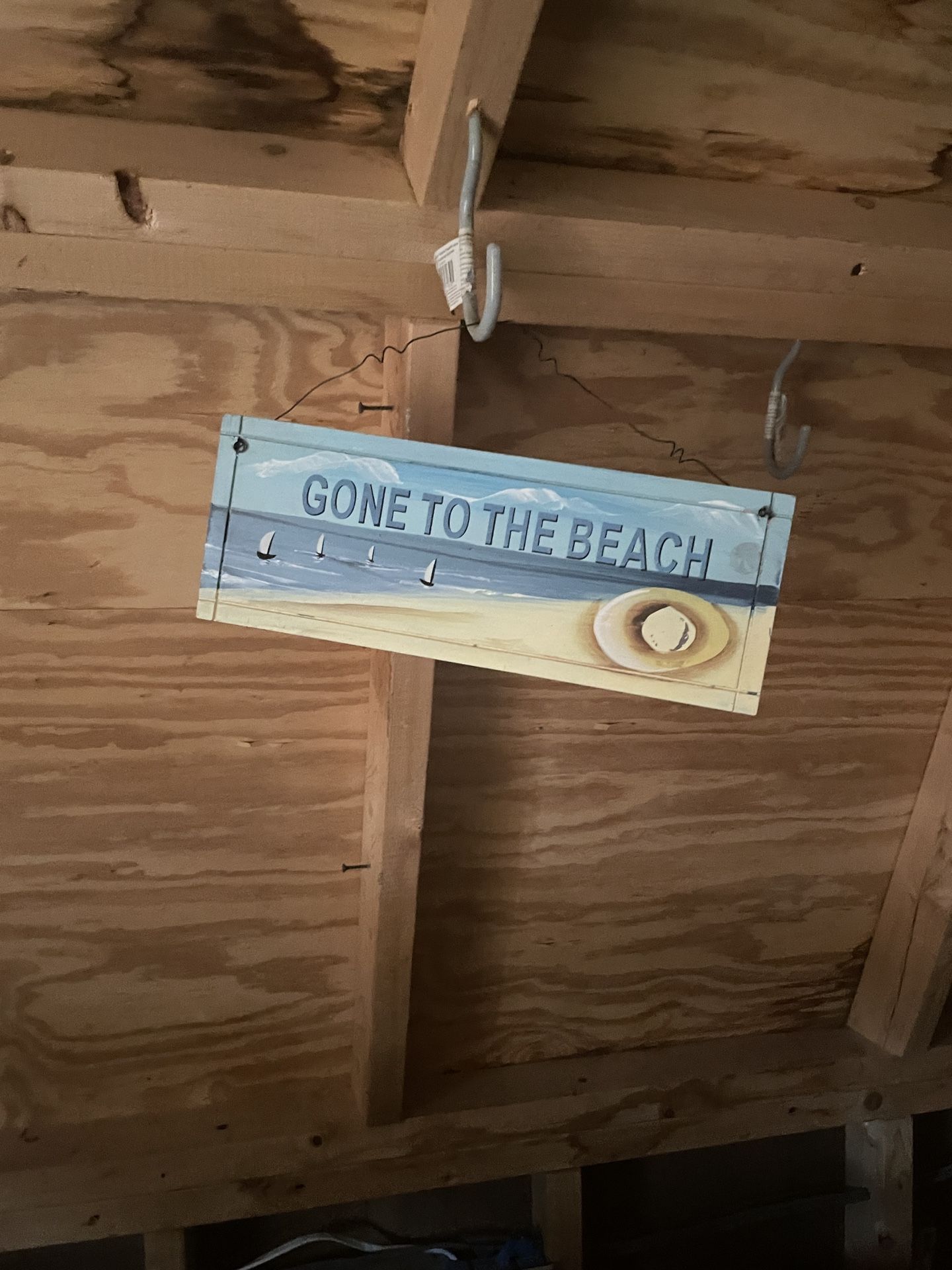 Gone To The Beach Sign