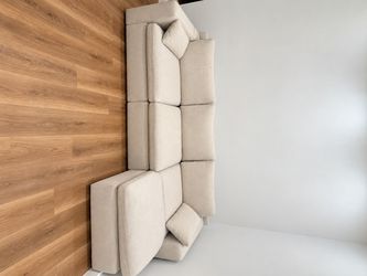 Beige Sectional Sofa – Spacious & Comfortable