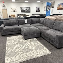 Gray XL Sectional – Free Delivery / Sala Seccional Gris XL – Entrega Gratis