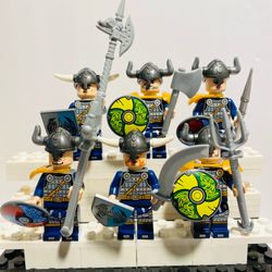 Viking Warriors Minifigures | New Custom Compatible LEGO Toy