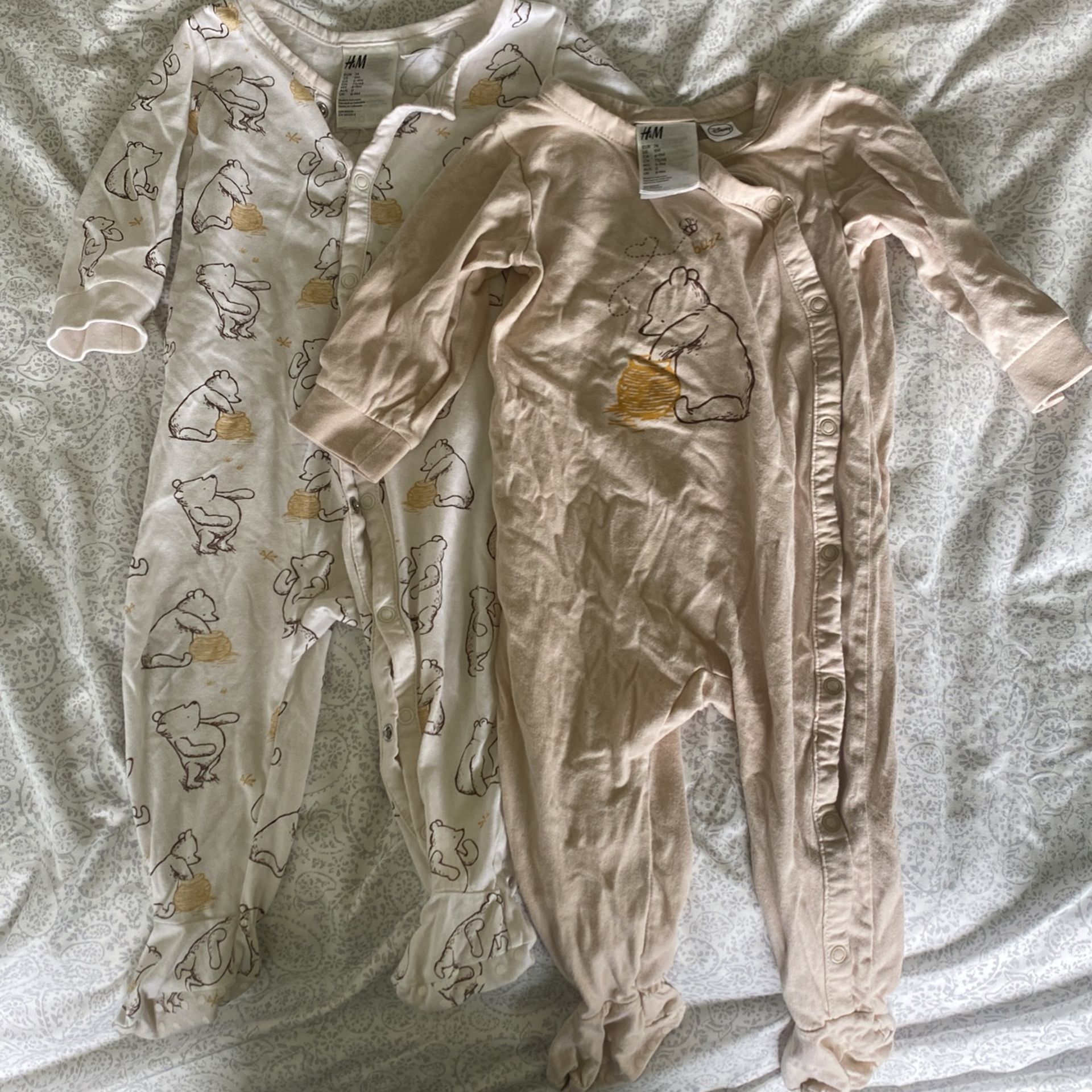 Winnie The Pooh H&M Baby Footed Pajamas