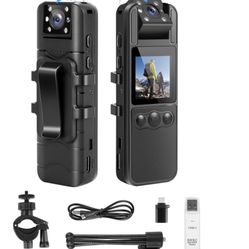 Computer-Free Body Cameras with Audio and Video Recording, 6 Hrs 1080P Personal Small Bodycam with Photo, Night Vision, SOS Sound, Wearable Body Cam f