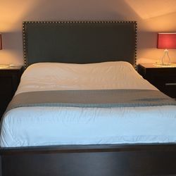 Queen Bedroom Set- Dark Brown Color