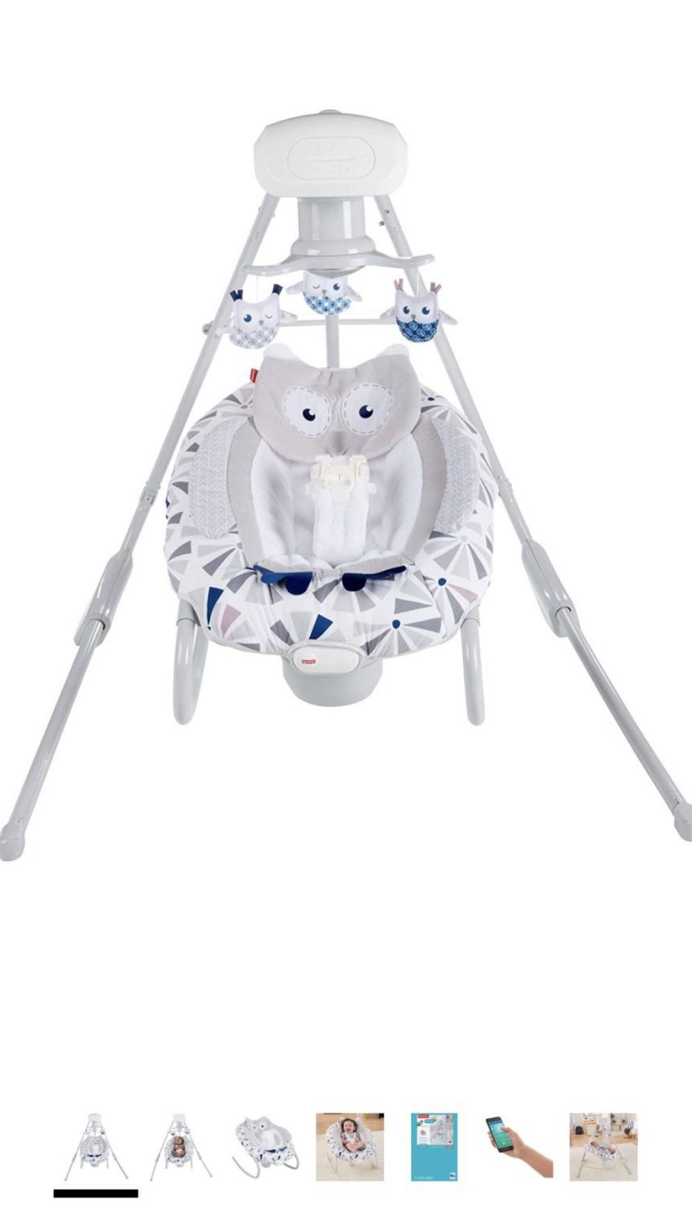 Fisher Price Owl Love You Baby Swing Cradle