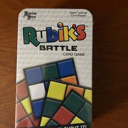 Rubik’s Battle Card Game in Tin University Game Complete fast-action Rubiks Cube