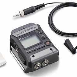ZOOM F1-LP F1 Field Recorder And Lavalier Mic Two Channel Audio Recorder