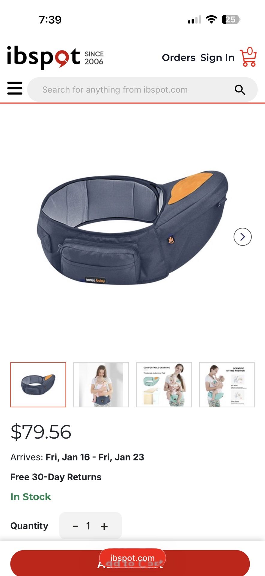 Hip Carrier Rooya Baby