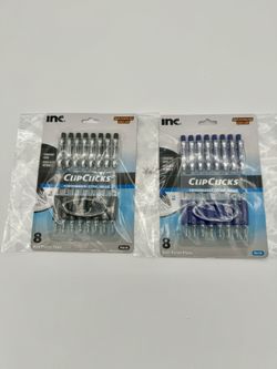 Inc. 8 Ballpoint Ink Pens, Retractable 1.0 mm (Pack of 8)