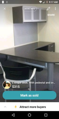 L shape desk