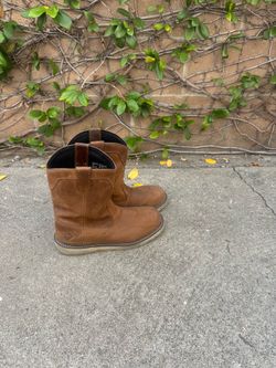 Brown steel toes
