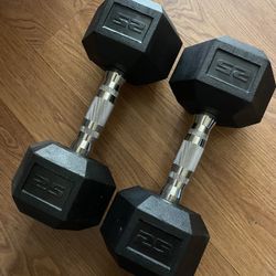 25 Pound Dumbbell Set 