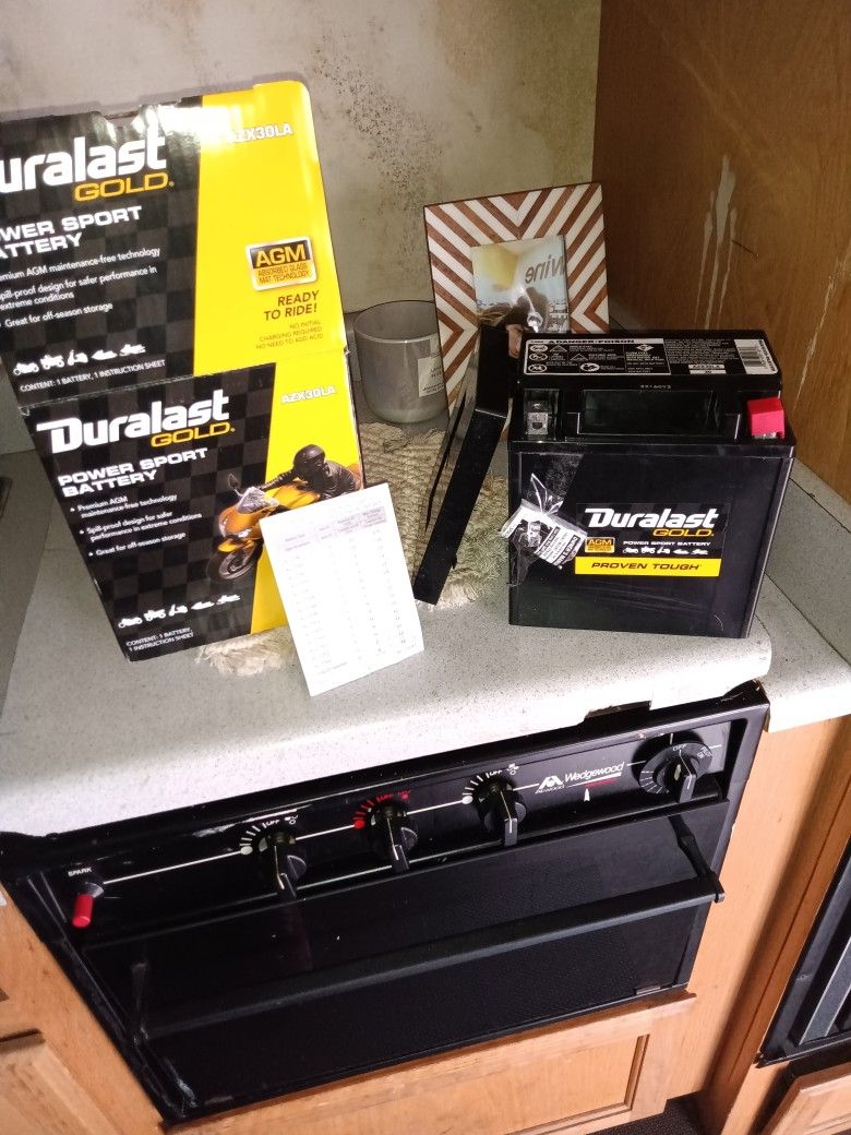 Duralast Gold Harley Davidson Motorcycle Battery AZX30LA