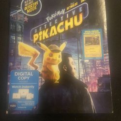 Pokemon Detective Pikachu Blu-ray & DVD 2019 FACTORY SEALED W/Promo Card SM190