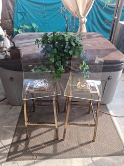 Midcentury modern acrylic barstools