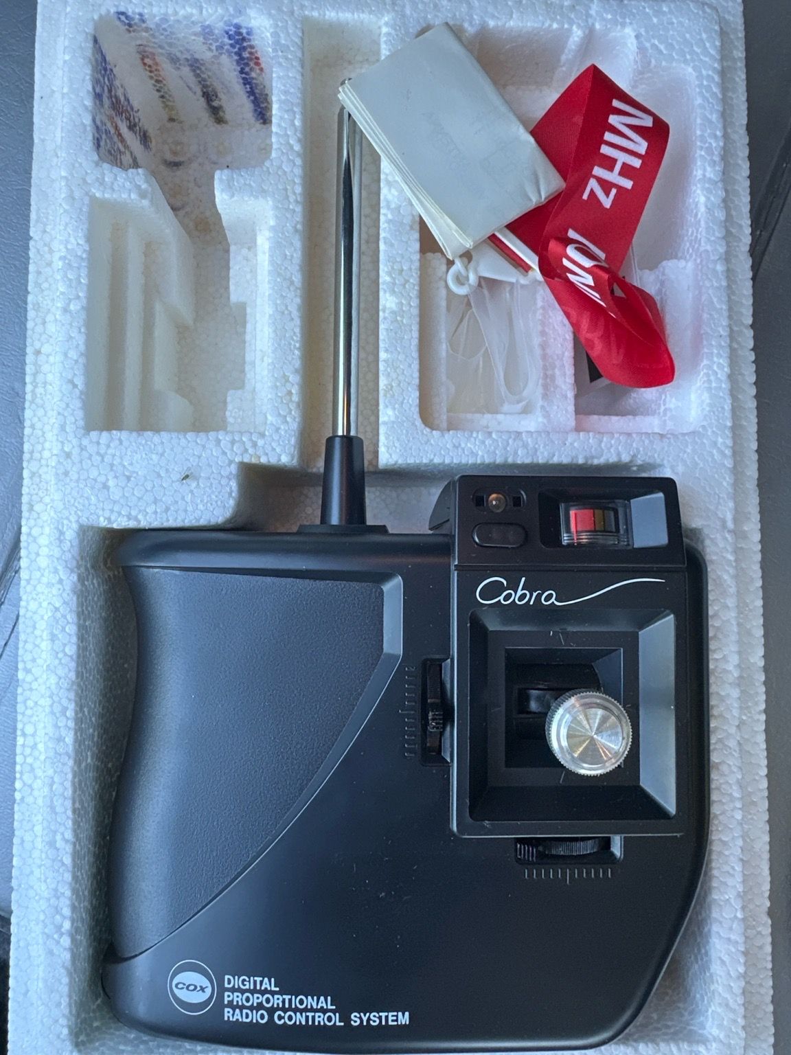 Vintage Cox Cobra 72MHz RC Airplane Radio Control System w/ Box – Clean!