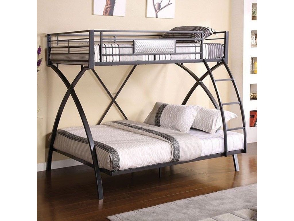Twin/Full metal bunk bed @Elegant Furniture