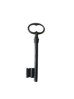 Antique Skeleton Key 17th-19th Century Castle/Jail/Church Key Black 4.25”