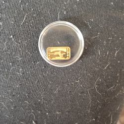 1 Gram 24k Plated .999 Fine Silver Bar
