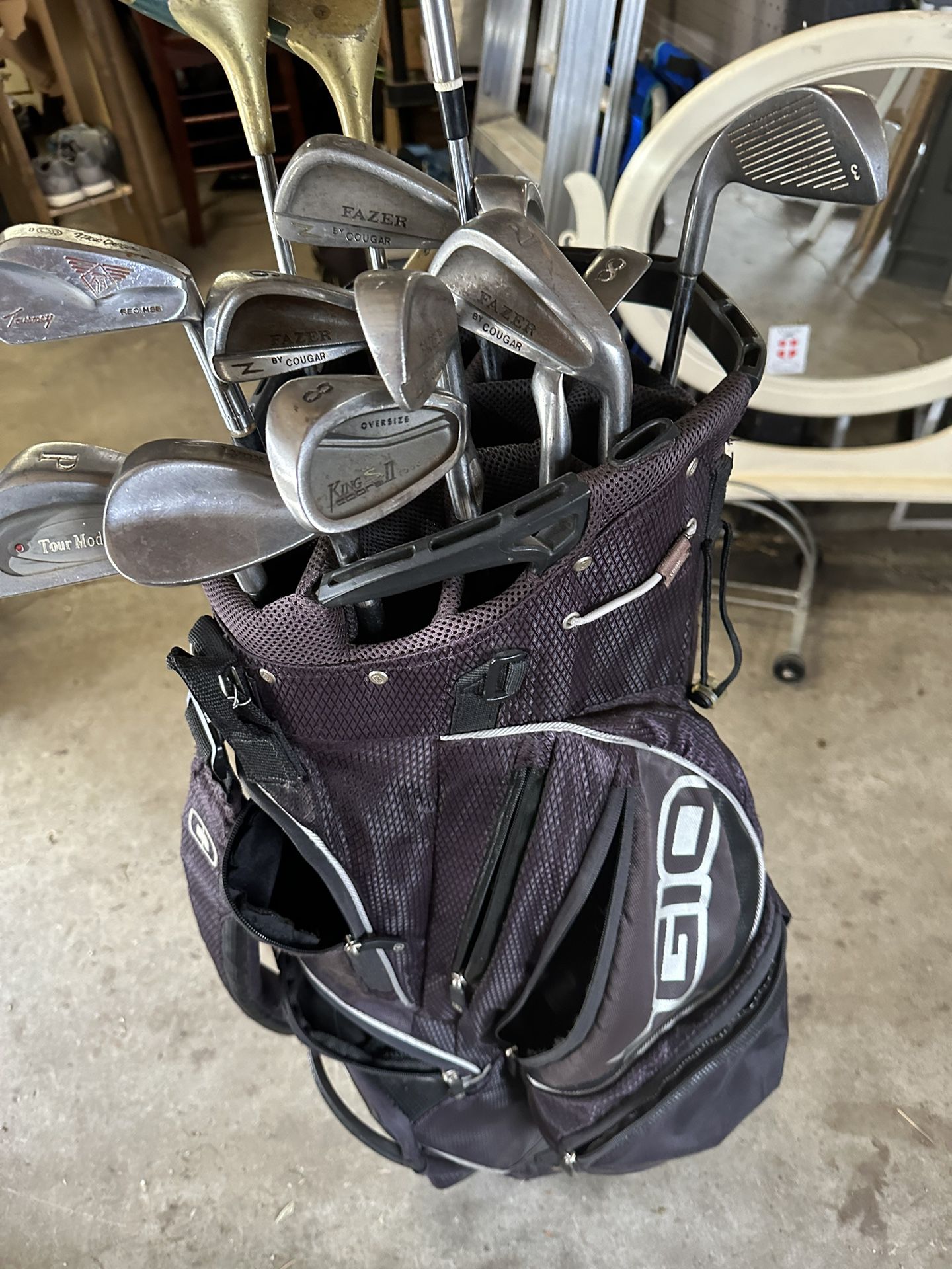 Ogio Golf Bag With Random Set Of Clubs