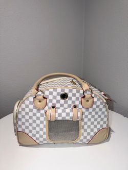 Checkered Pet Carrier Bag
