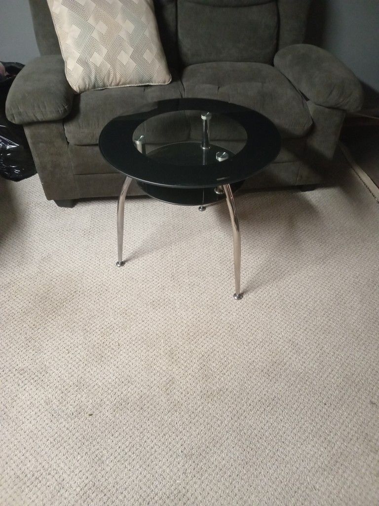 Glass End Table