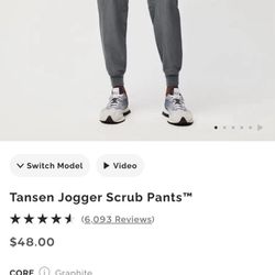 Figs Tansen Jogger Scrubs Graphite (Men’s Medium)