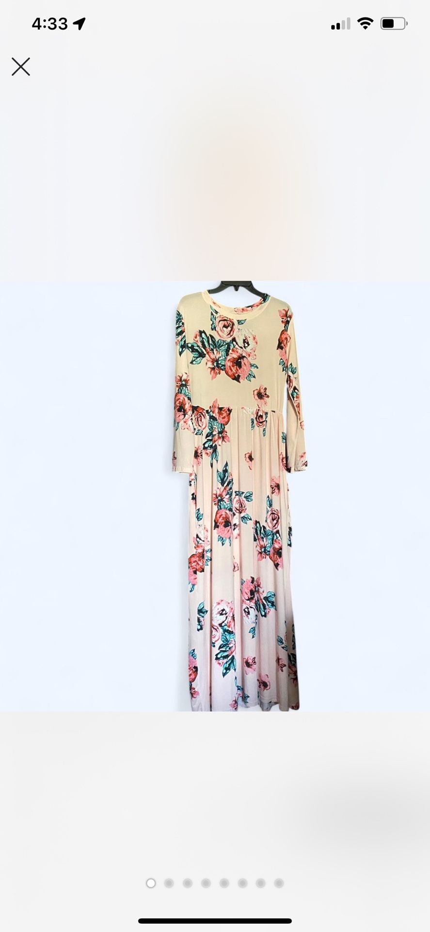 Pretty Long Maxi Dress Size Large