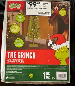 Hobby Lobby Whimsical Pre-Lit 5ft Grinch Christmas Tree -