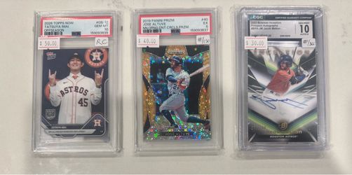Houston Astros baseball cards - Altuve, Tatsuya, Melton