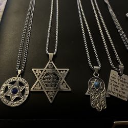 JEWISH NECKLACE CHOICE $10 Each 