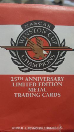 NASCAR Winston Cup Champions 25th Anniversary Metal Trading Cards RJ Reynolds
