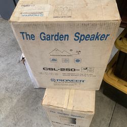 🌟 Pioneer CSL-250 & CSL-300 Outdoor Garden Speakers – NEW in Box 🌟