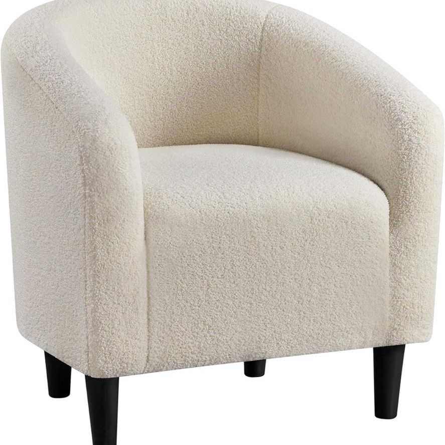 White Fuzzy Chair