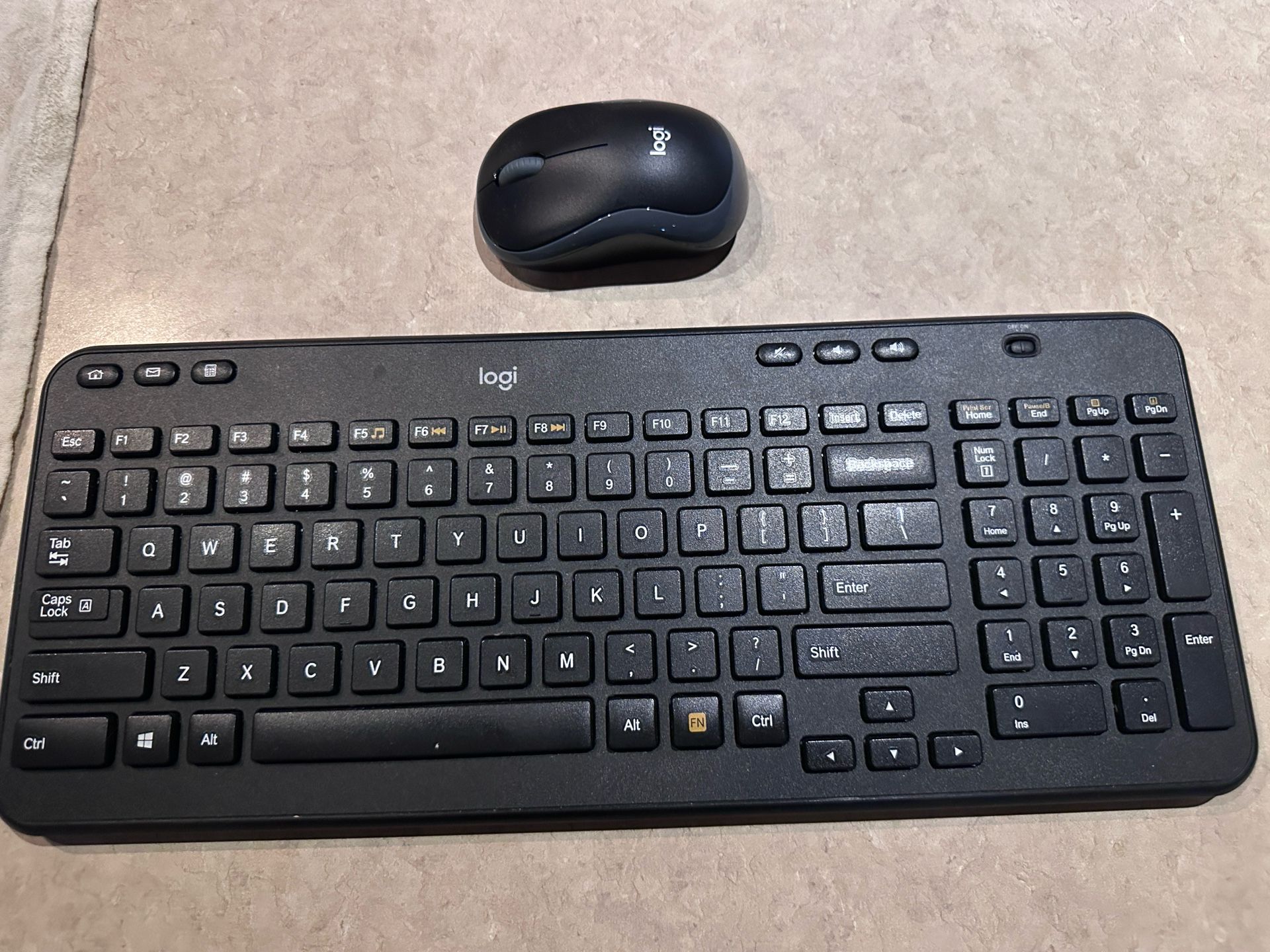 Logitech K360 Wireless USB Keyboard and Mouse
